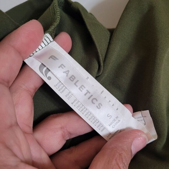 Fabletics Dress Womens Small Green Racquel Back Twist‎ Athleisure Boho Sporty - Picture 3 of 11